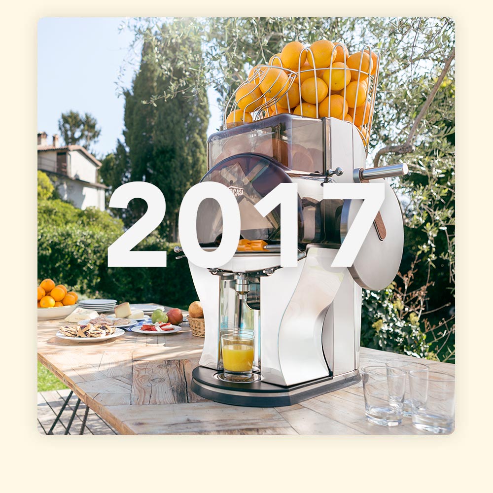 Neue Citrocasa Eco Juicer bei Gartenparty